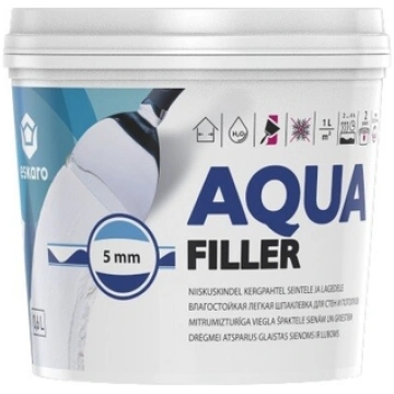 Mitrumizturīga špakteļmasa Aqua Filler Eskaro 0.6L