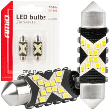 LED CANBUS bulbs 12SMD Festoon C5W 2016 36mm White