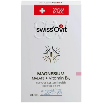 Swissovit Magnesium Malata magnijs + vitamīns B6, 