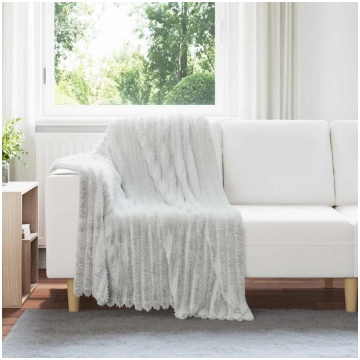 Pleds pelēka 150 x 130 cm flīss