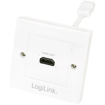 Wall socket; white; HDMI socket x2; wall mount; No