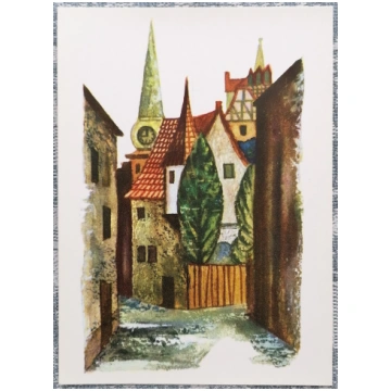 Vecrīga 1971 Mihails Vaņins 10x14 cm Latvijas māks