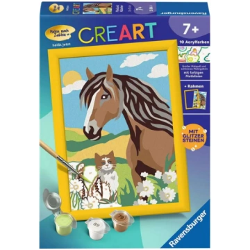 Gleznošanas komplekts Ravensburger CreArt — zirgs 
