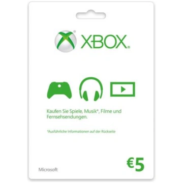 MICROSOFT Xbox Live card - €5 K4W-02557