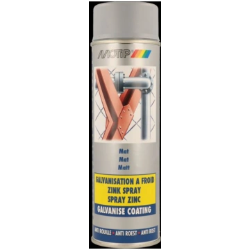 MOTIP Zinc Spray ZN matt 500 ml Smagā Cinka Grunts