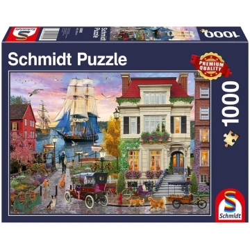 Schmidt Spiele Puzzle 1000 Pilsēta Portowe