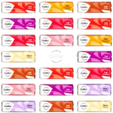 Galler Mini Batons Assortment šokolādes batoniņu k