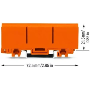Klemmju turētājs WAGO, oranžs, 1gab. 2273-500
