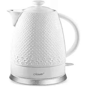 Maestro ceramic kettle MR-073, White (MR-073)