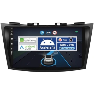 Android 14 IPS Auto Radio piemērots Suzuki Swift/E