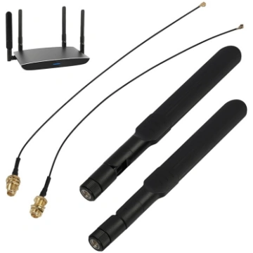 2,4GHz 5,8GHz 8dBi RP-SMA Male MHF4 uz RP-SMA Fema