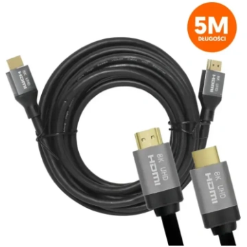 HDMI-HDMI kabelis (v2.1 | 8K | 5 m) melns LTC