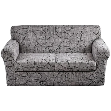 KRFOONN Stretch Sofa Couch Covers for 2 Pillows, P