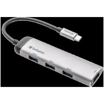 Verbatim 4 portu USB-C dokstacija