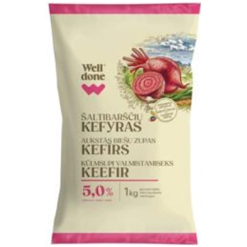 Aukstās zupas kefīrs WELL DONE 5% 1kg