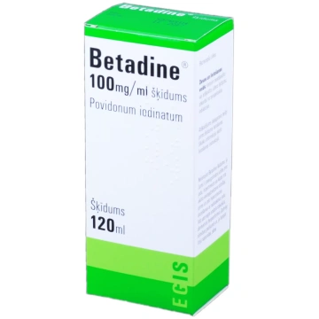 BETADINE 100 mg/ml šķīdums, 120 ml