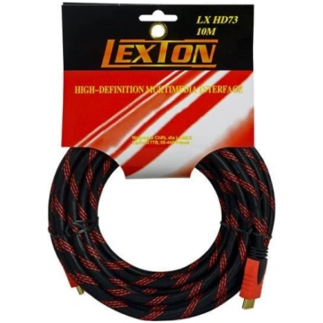 Kabel LTC HDMI - HDMI 10m czerwony (LXHD73) LXHD73