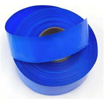 Heat-shrinkable foil - PVC sleeve, 18mm wide - blu