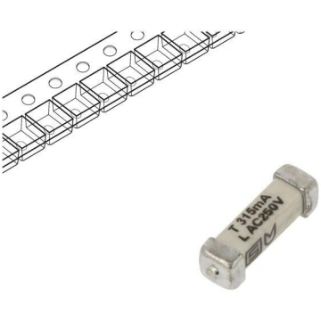 Fuse: fuse; ceramic; 315mA; 250VAC; 125VDC; time-l