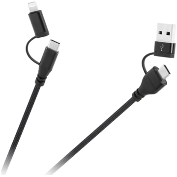 Eaton Kabel wtyk USB A/C - wtyk USB C/lightning (2