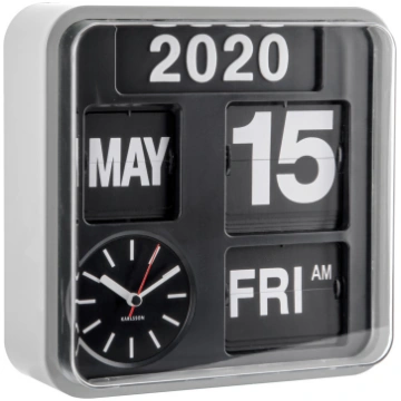 KARLSSON - Wall Clock Mini Flip - izmērs 24X24X10C