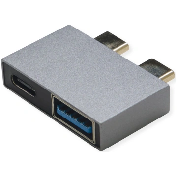 Roline Adapter, USB 3.2 Gen 2, 2x USB Type C - 1x 