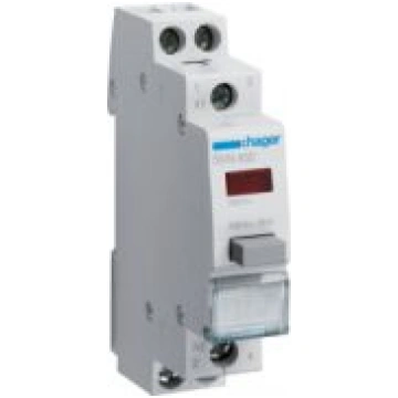 Impulse 1NO/NC PB + red light 230VAC Tasters SVN45