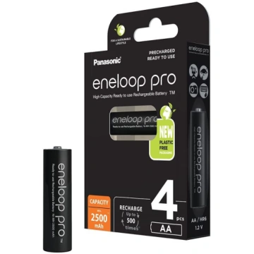 Panasonic Eneloop pro AA 2500 mAh, rechargeable ba