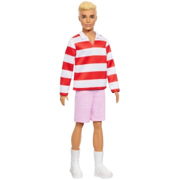 BARBIE Ken modes lelle ar svītrainu krekliņu, HYV0