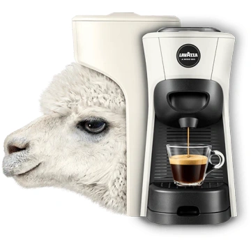 Bianco Macchina Caffè Espresso Lavazza a Modo Mio 