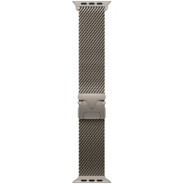 Apple | 49mm Natural Titanium Milanese Loop - Medi