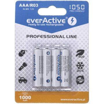 Rechargeable batteries everActive Ni-MH R03 AAA 10
