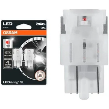 OSRAM LED spuldze 12V W21/5W sarkana OSRAM - lampa