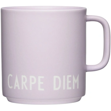 Krūze ar rokturi Favourite Carpe Diem, gaiši viole