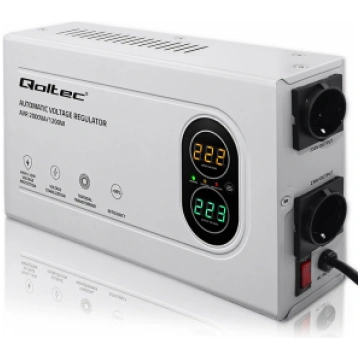 Qoltec ® Automātiskais sprieguma stabilizators AVR