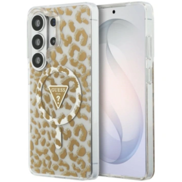 Guess case IML Leopard Print Triangle MagSafe for 