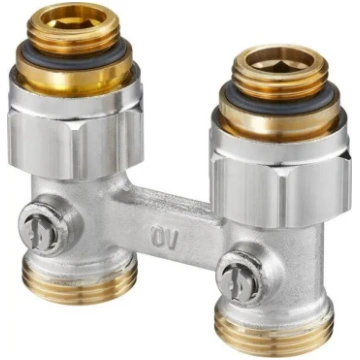 Oventrop Multiflex F dubults atslēgšanas savienoju