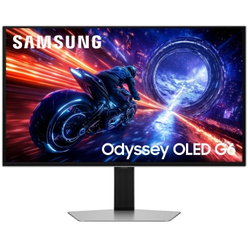 Samsung G60SF Monitor 27″ QHD OLED sudraba