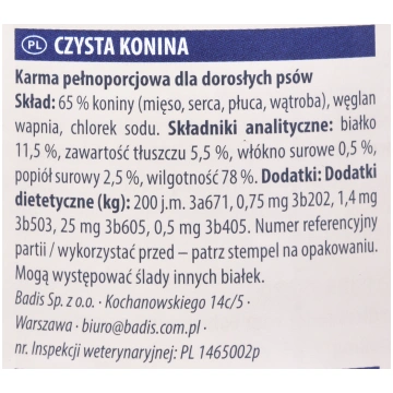 ANIMONDA GranCarno Single Protein flavor: horse me