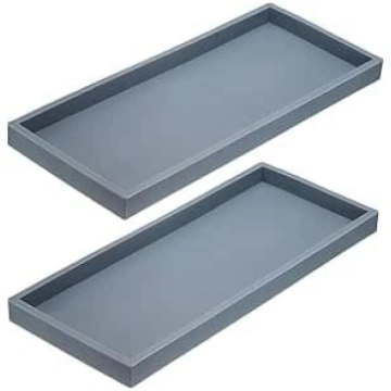 QUARKZMAN 2 Stück Badezimmer Vanity Tablett 30 x 1