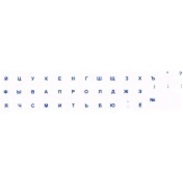 Uzlīme klaviatūrai / tastatūrai - Caurspīdīgs/Zils