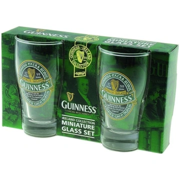 Guinness Green Collection Mini Pint Glass, 2 pudeļ