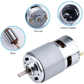 Brushed motor 795 - with cut axle - DC 12V OEM ABC
