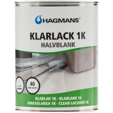 Hagmans Klarlack 1K 20 pusmatēta laka grīdām - Pus