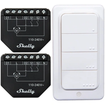 Set of 2 Blind/curtain WiFi controllers Shelly Shu