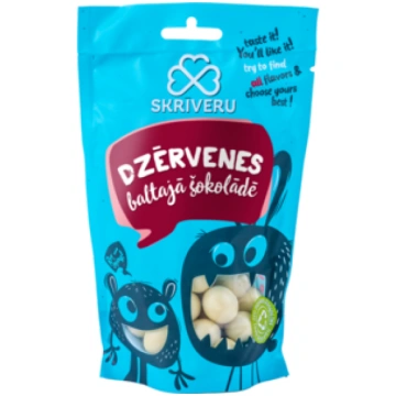 Dzērvenes baltajā šokolādē 120g | Skrīveru Saldumi
