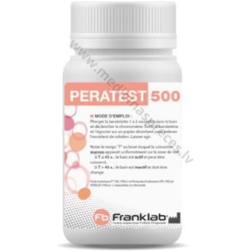 Peratest 500, teststrēmeles, iepakojumā 100 gabali