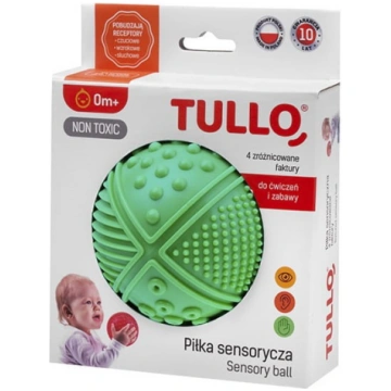 Sensorā bumba ar četrām tekstūrām Tullo