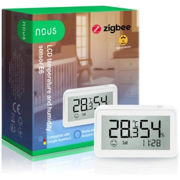 Nous E6 viedais Tuya Zigbee bezvadu temperatūras u