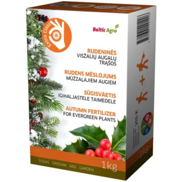 Mēslojums tūjām un mūžzaļajiem augiem, rudens NPK 